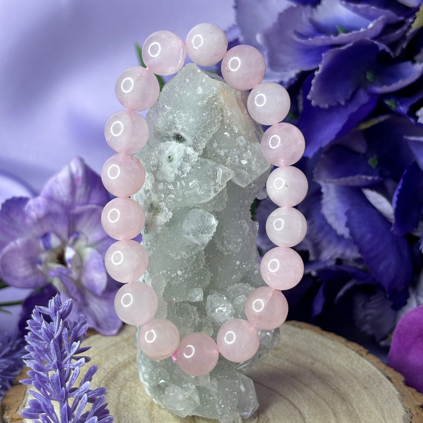 Chunky Rose Quartz Bracelet