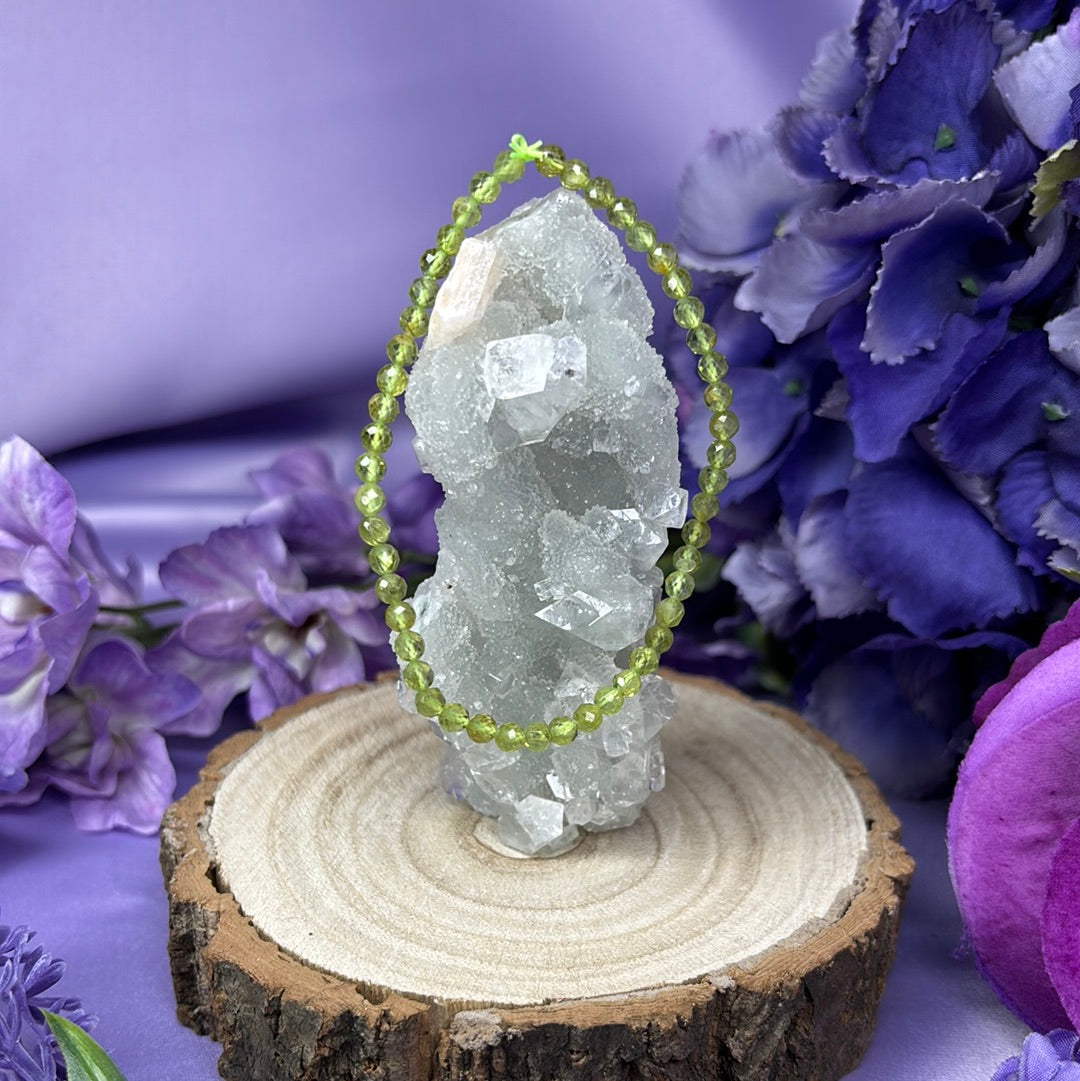 Faceted Peridot Bracelet