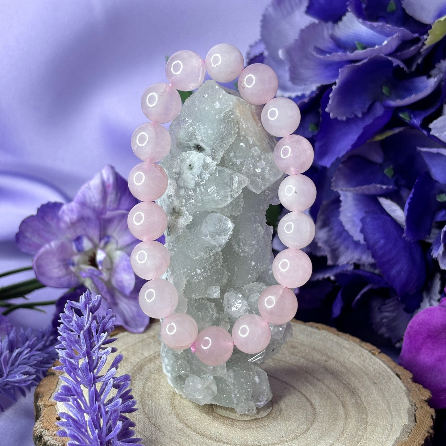 Chunky Rose Quartz Bracelet