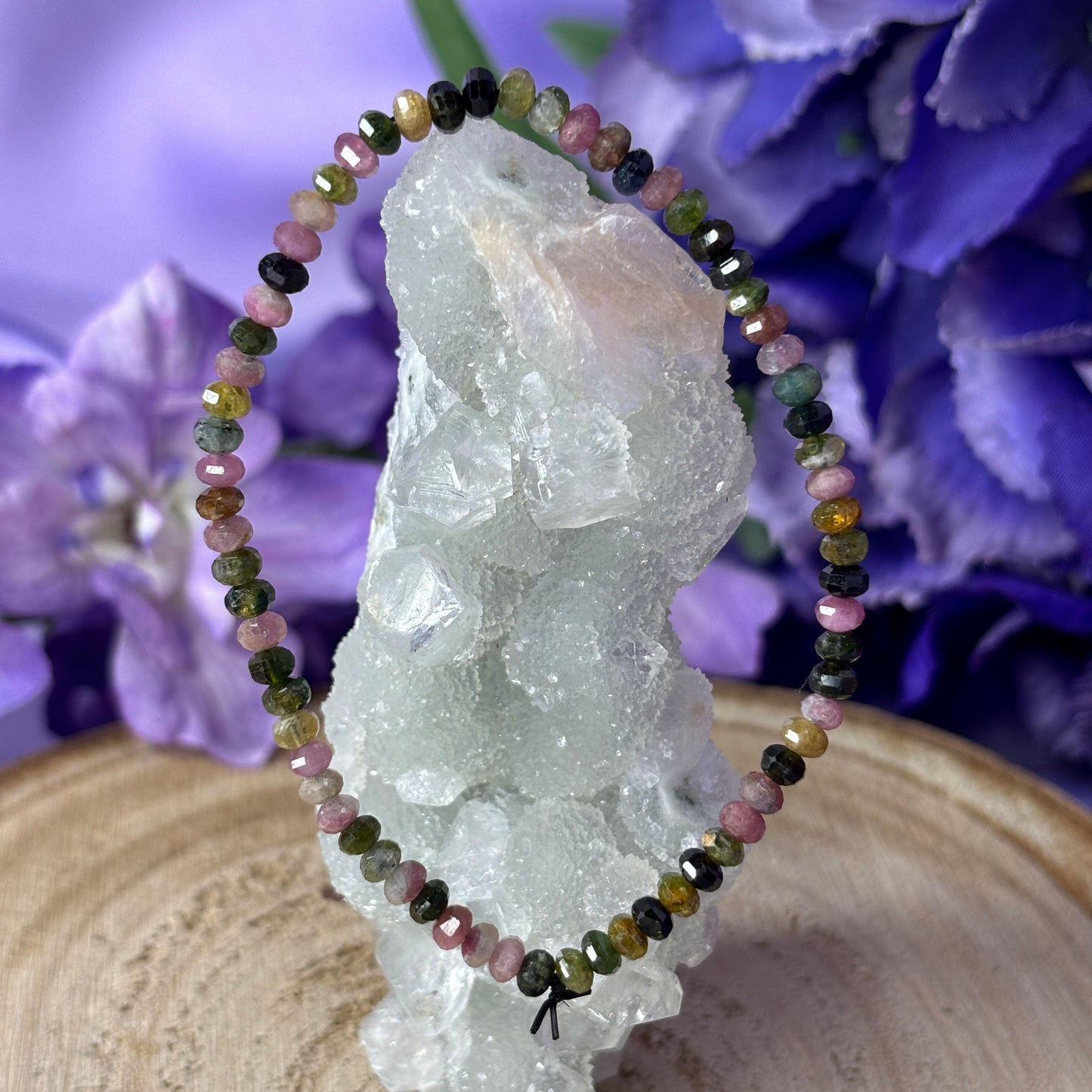 Faceted Watermelon Tourmaline Bracelet